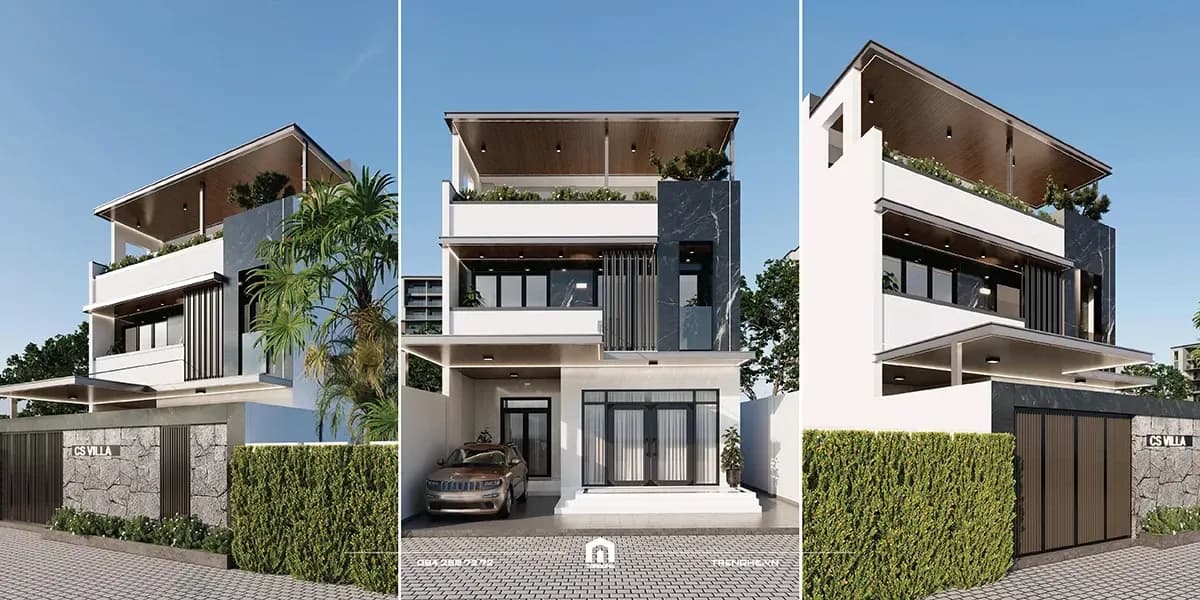 Biệt thự C’ Villa – Xu hướng kiến trúc 3 tầng hiện đại, đẳng cấp tại TPHCM